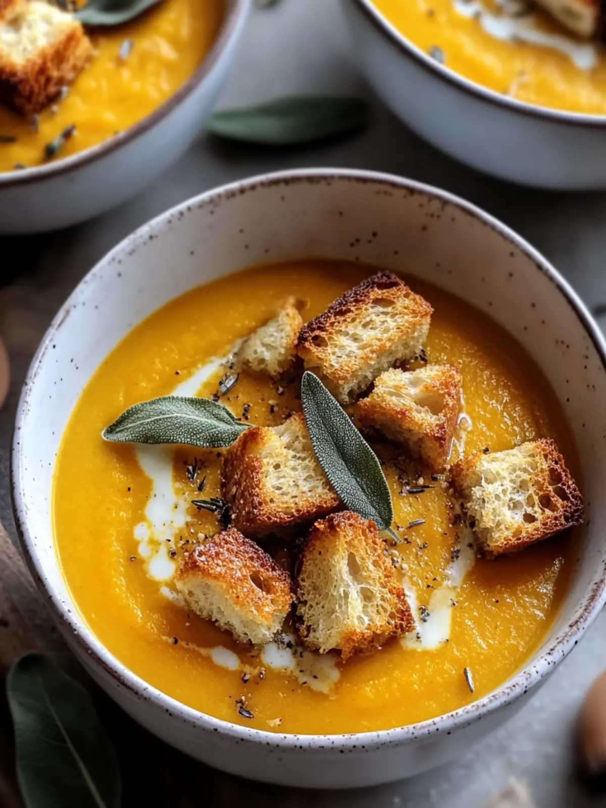 Creamy Pumpkin Soup with Sage Croutons for Cozy Nights 5 Pumpkin Soup with Sage Croutons