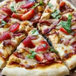 Balsamic Strawberry Chicken Pizza with Sweet Onions & Bacon Bliss 10 Balsamic Strawberry and Chicken Pizza with Sweet Onions and Smoked Bacon