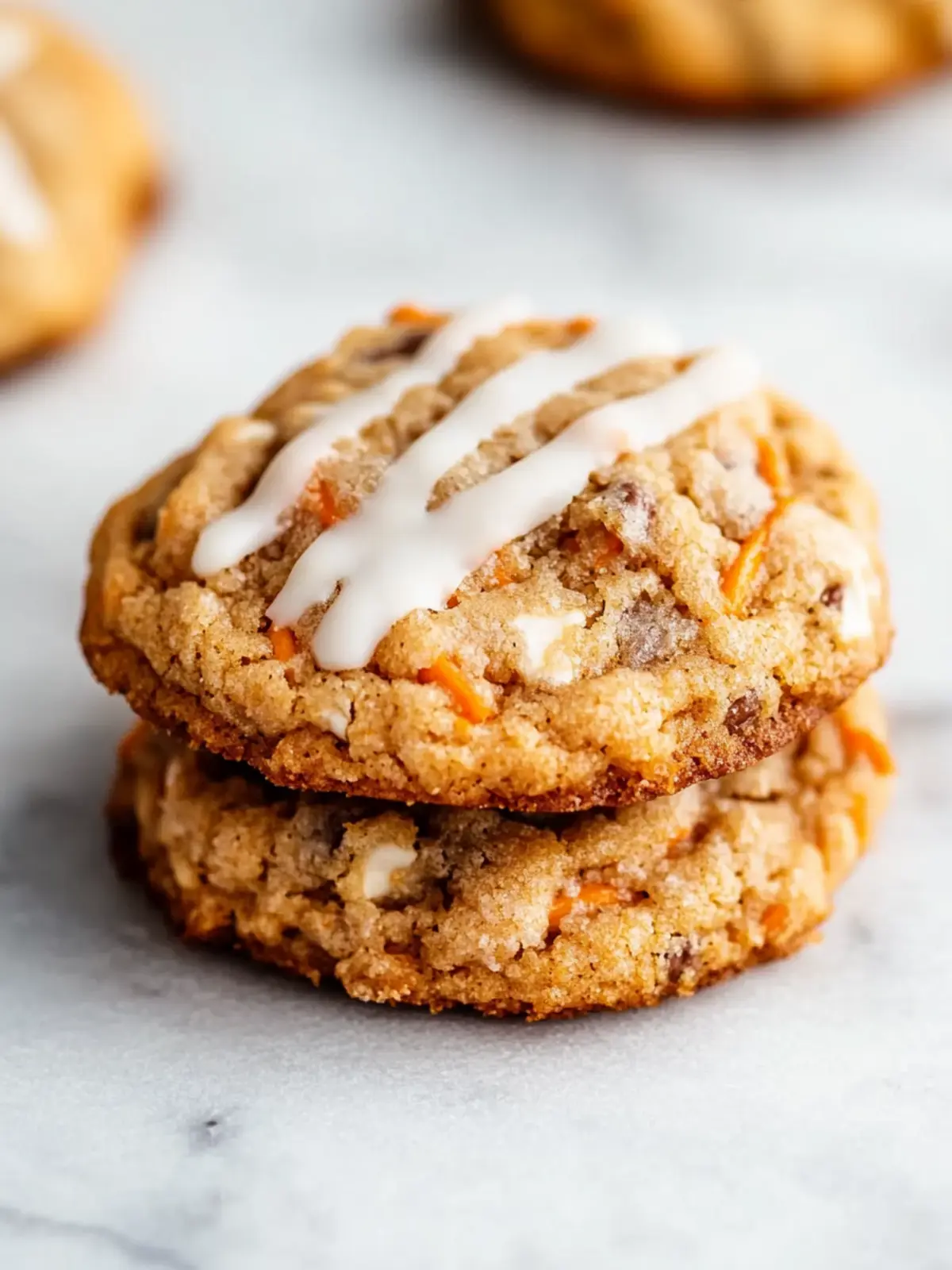 Delicious Carrot Cake Cookies with Cream Cheese Glaze 5 Carrot Cake Cookies