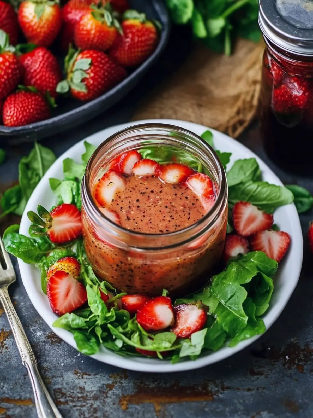Roast Strawberry Balsamic Vinaigrette: Sweet Summer Delight 2 Roast Strawberry Balsamic Vinaigrette