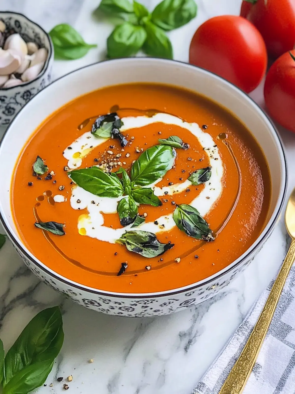 Creamy Tomato Caprese Soup to Warm Your Heart and Soul 5 Tomato Caprese Soup