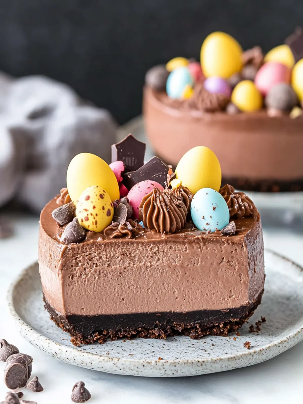 Indulge in No-Bake Mini Egg Chocolate Cheesecake Bliss 5 No-Bake Mini Egg Chocolate Cheesecake