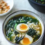 Delightful Sigeumchi Doenjang Guk: Refreshing Spinach Soup 7 Sigeumchi Doenjang Guk (Spinach Doenjang Soup)