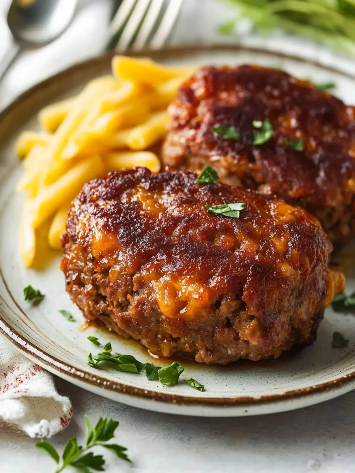 Cheesy Mini Meatloaf: Quick & Comforting Family Favorite 4 Cheesy Mini Meatloaf