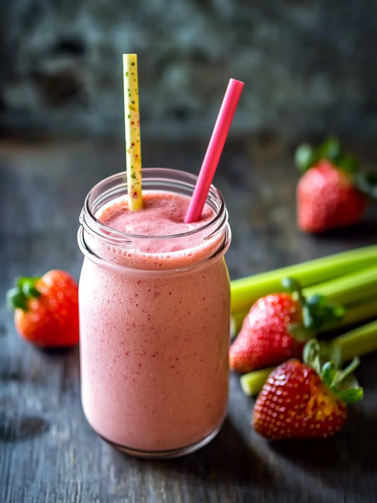 Delicious Strawberry Rhubarb Smoothie for Ultimate Refreshment 4 Strawberry Rhubarb Smoothie