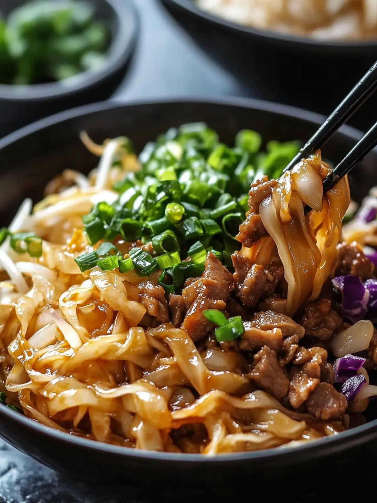 Potsticker Noodle Bowl with Pork & Cabbage Slaw – Easy & Delicious 4 Potsticker Noodle Bowl with Pork & Cabbage Slaw – Bold, Quick, and Better Than Takeout!