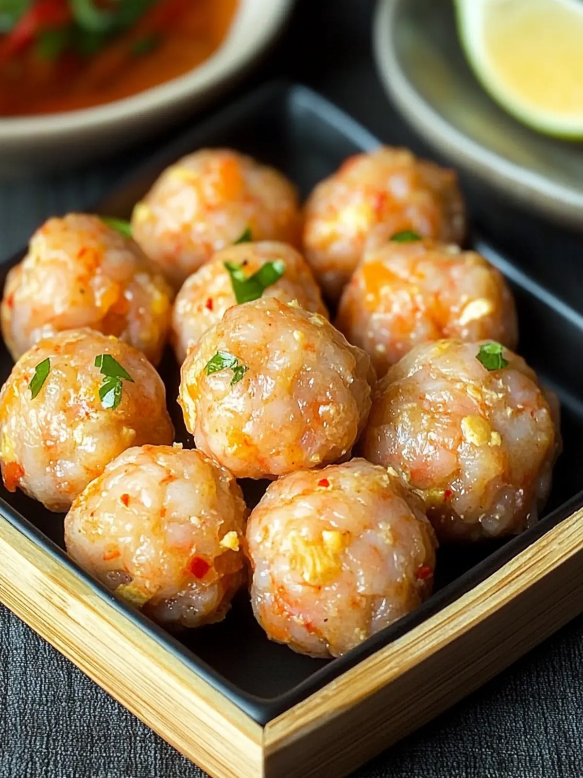Irresistible Ginger Shrimp Balls with Zesty Dipping Sauce 2 Ginger Shrimp Balls