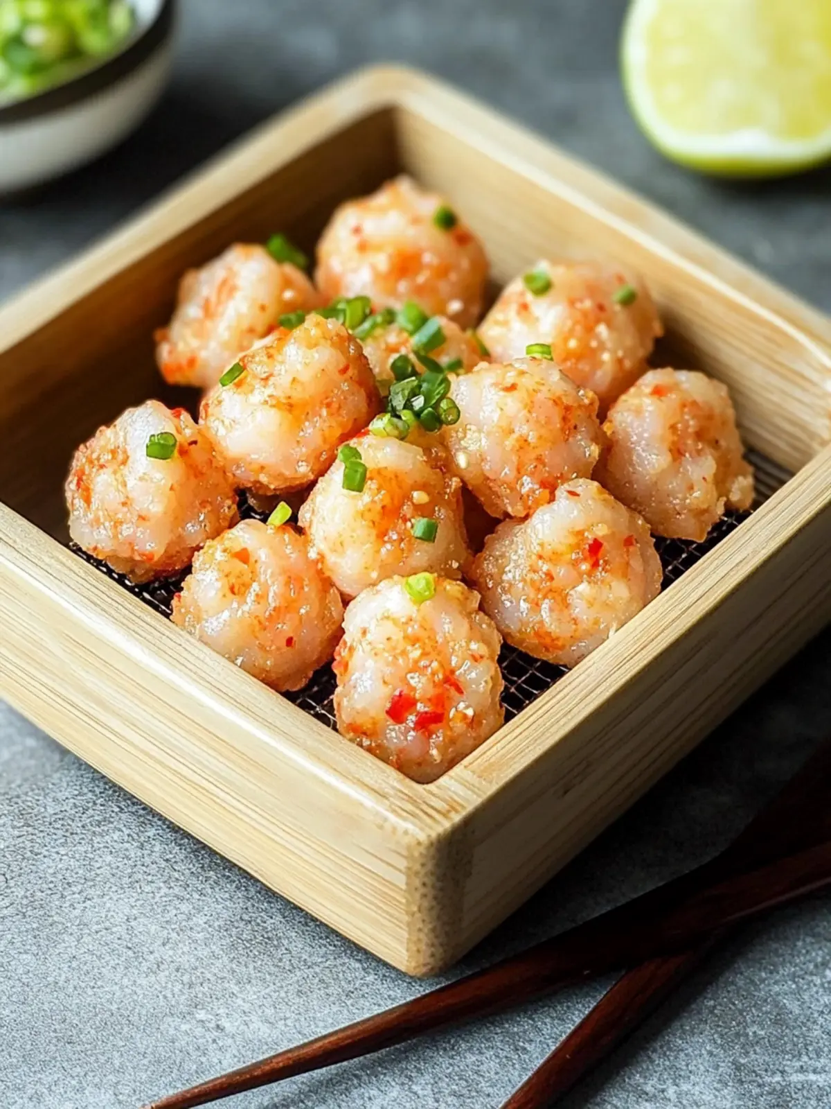 Irresistible Ginger Shrimp Balls with Zesty Dipping Sauce 4 Ginger Shrimp Balls