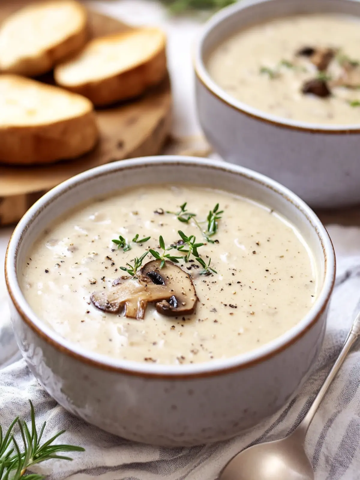 Rich Cream of Mushroom Soup Recipe – A Cozy Classic Delight 5 Cream of Mushroom Soup