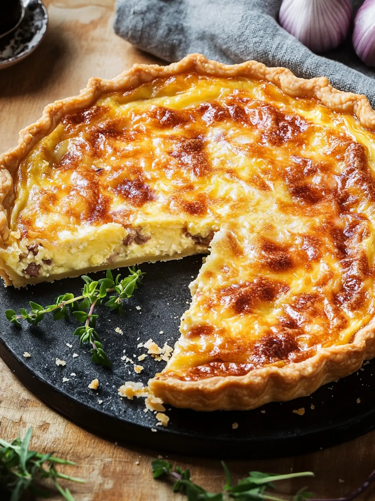 Delicious French Quiche Lorraine: Your Perfect Savory Tart! 3 French Quiche Lorraine (Savory Tart)