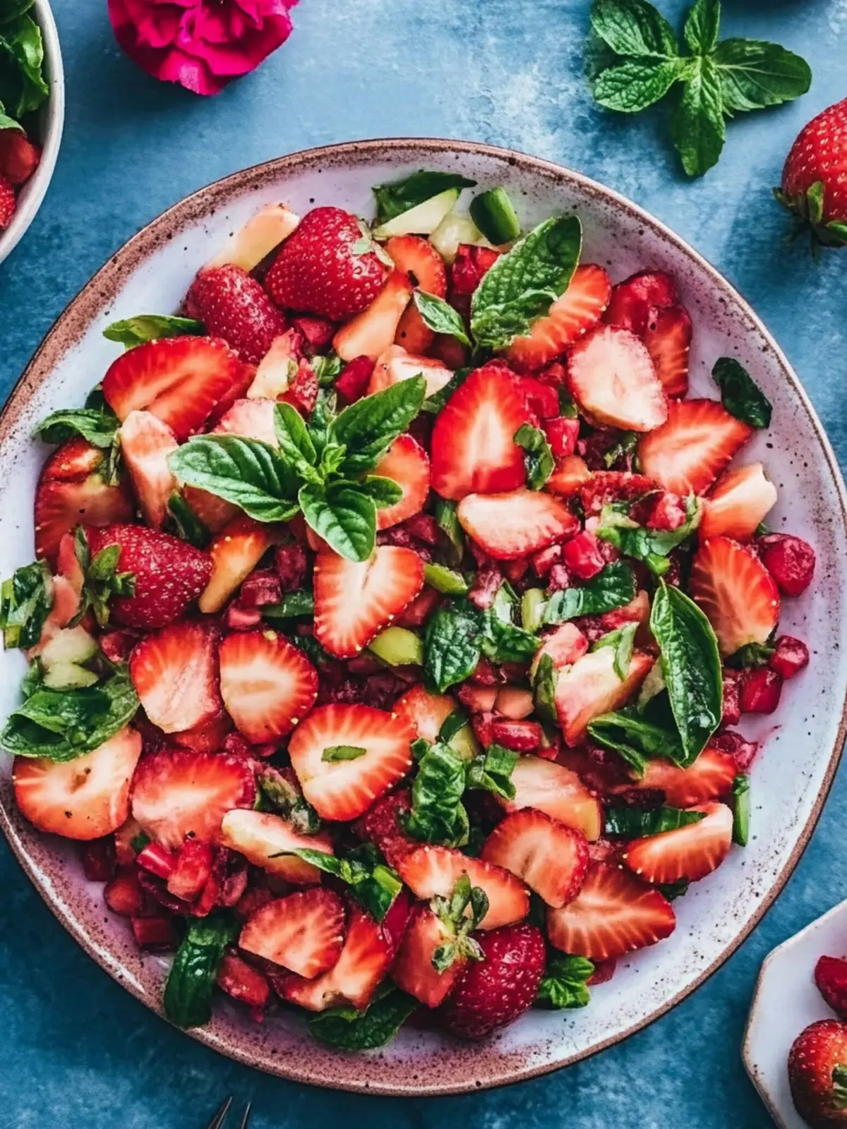 Healthy Vegan Strawberry Rhubarb Salad for Fresh Summer Vibes 5 Healthy Vegan Strawberry Rhubarb Salad