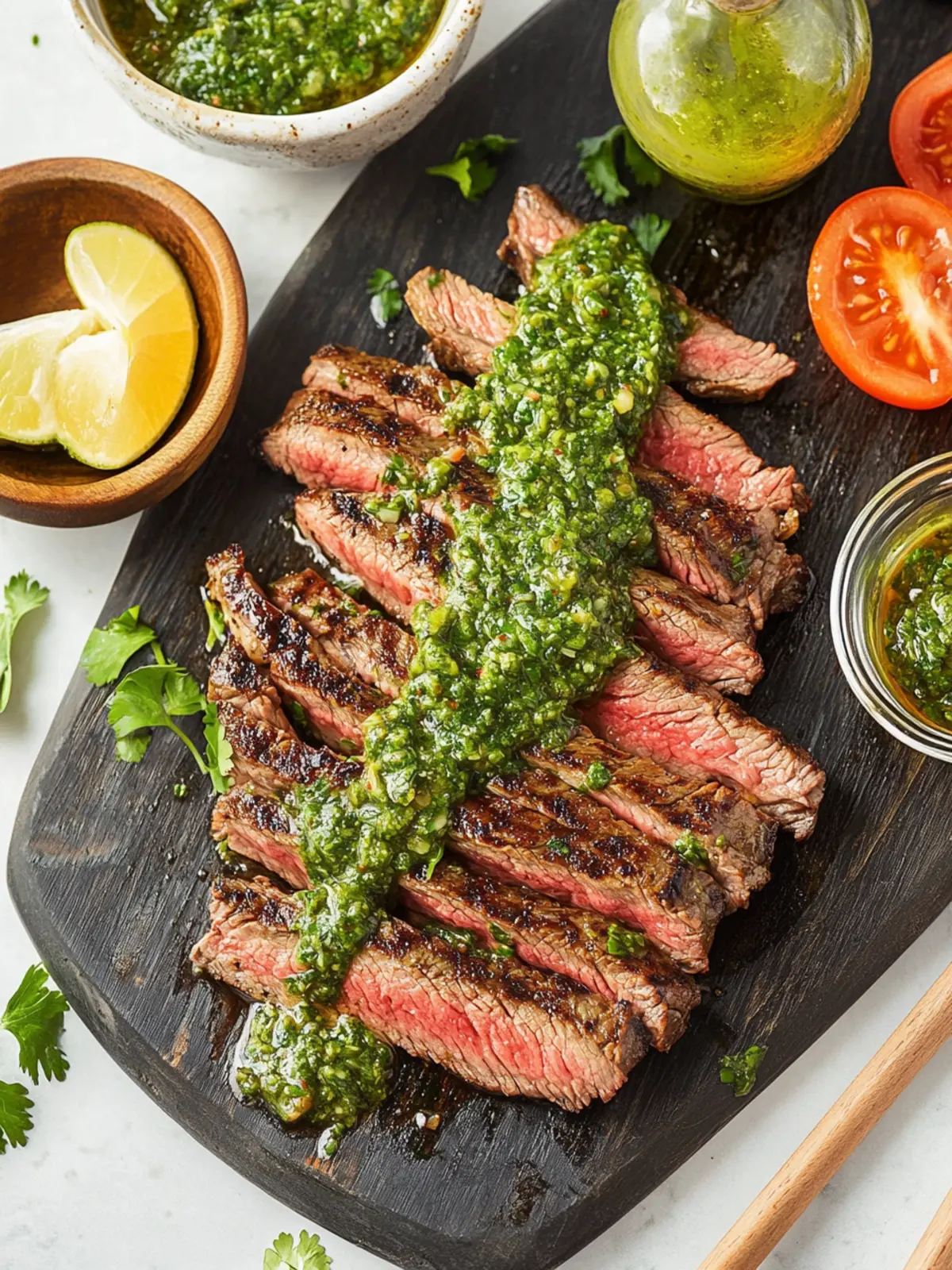 Chimichurri Grilled Flank Steak: Zesty Flavor for Summer BBQs 2 Chimichurri Grilled Flank Steak