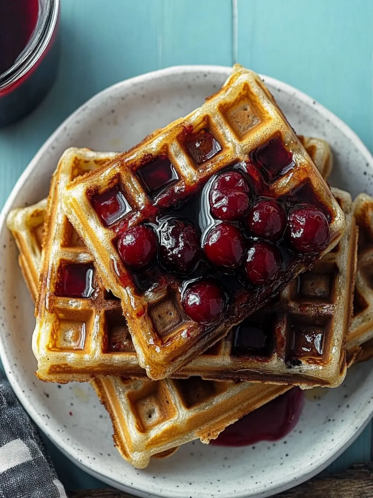 Cherry Chip Waffles with Cherry Syrup: Your New Breakfast Obsession 2 Cherry Chip Waffles with Cherry Syrup