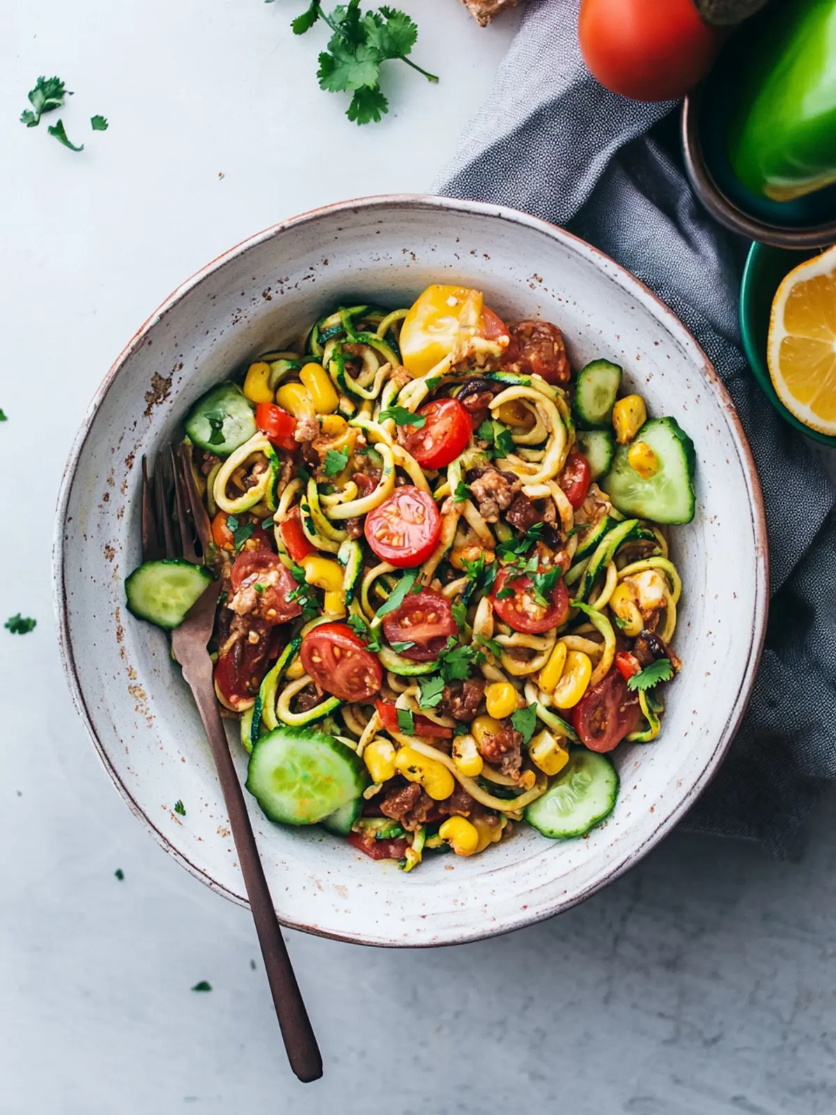 Savory Burrito Zoodles: Your Low-Carb Flavor Escape 3 Burrito Zoodles