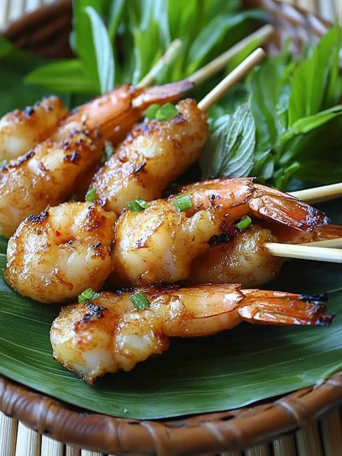 Grilled Shrimp on Sugarcane (Chao Tom) Recipe for Vibrant Flavor 5 Grilled Shrimp on Sugarcane (Chao Tom) Recipe