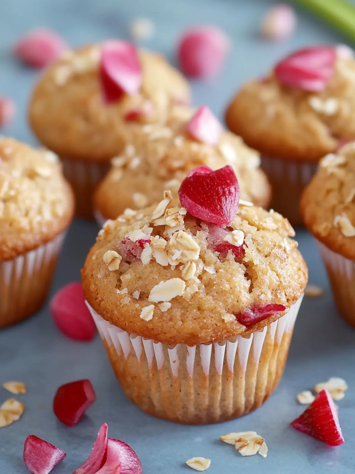 Irresistible Healthy Rhubarb Muffins (Weight Watchers Friendly) 5 Healthy Rhubarb Muffins (Weight Watchers Friendly)