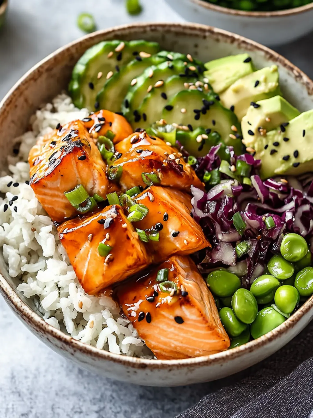 Delicious Honey Glazed Salmon Bowl: Quick & Healthy Dinner Magic 2 Honey Glazed Salmon Bowl: Quick, Healthy & Delicious Dinner