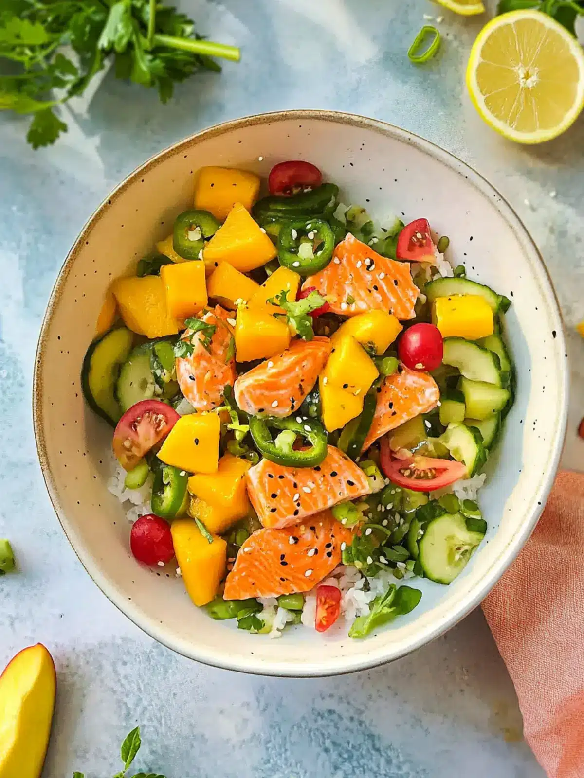 Mango Salmon Salad: Your Tropical Meal Prep Surprise 5 Mango Salmon Salad