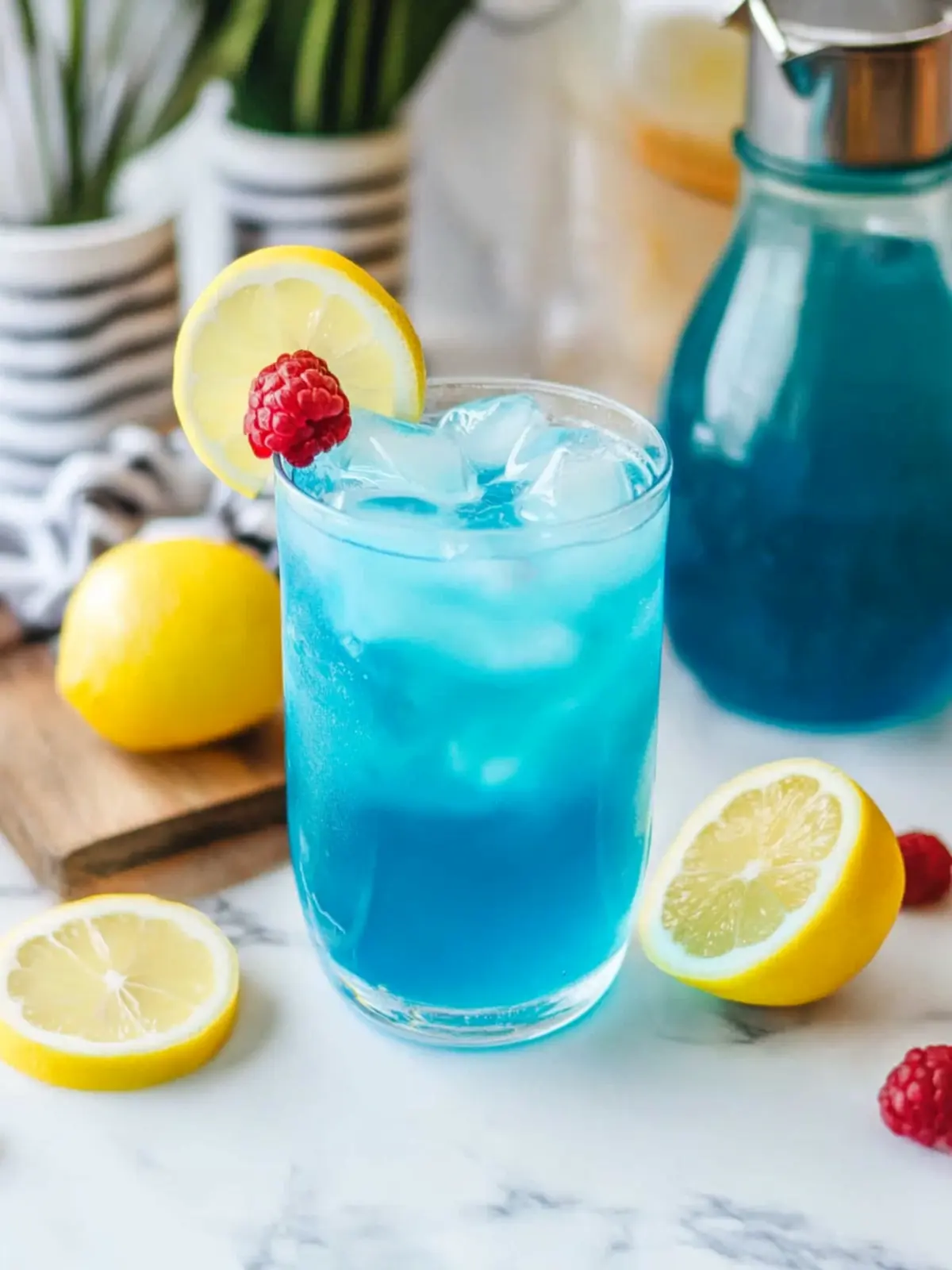 Sweet and Tangy Blue Raspberry Lemonade for Hot Summer Days 4 Blue Raspberry Lemonade