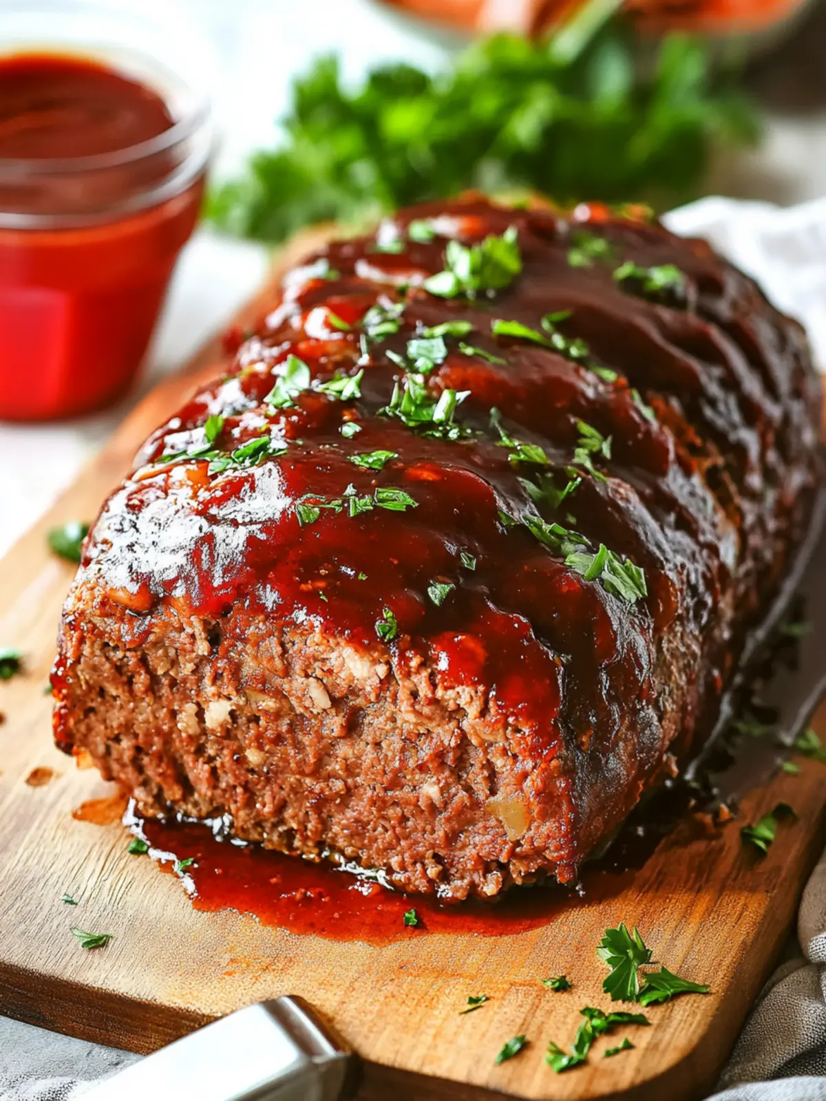 Juicy BBQ Meatloaf with Smoky Glaze for Ultimate Comfort 5 BBQ Meatloaf