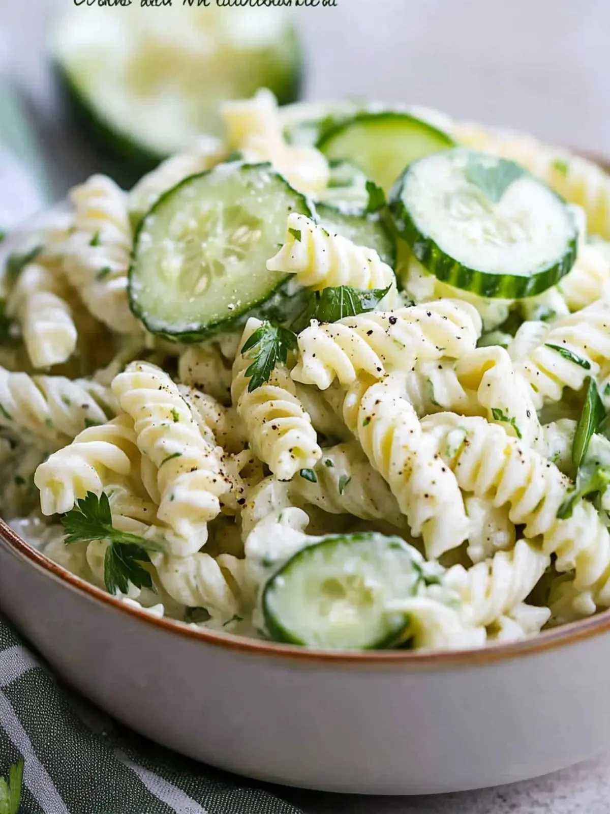 Creamy Cucumber Pasta Salad Perfect for Summer Gatherings 3 Creamy Cucumber Pasta Salad