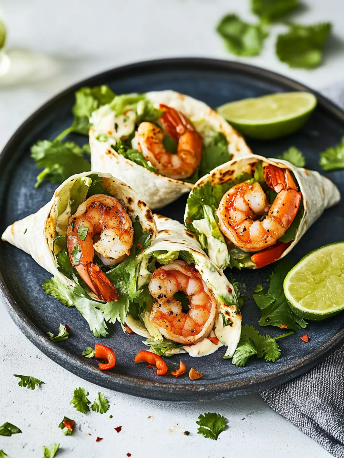 Cilantro-Lime Shrimp Wraps for a Zesty Summer Dinner 5 Cilantro-Lime Shrimp Wraps