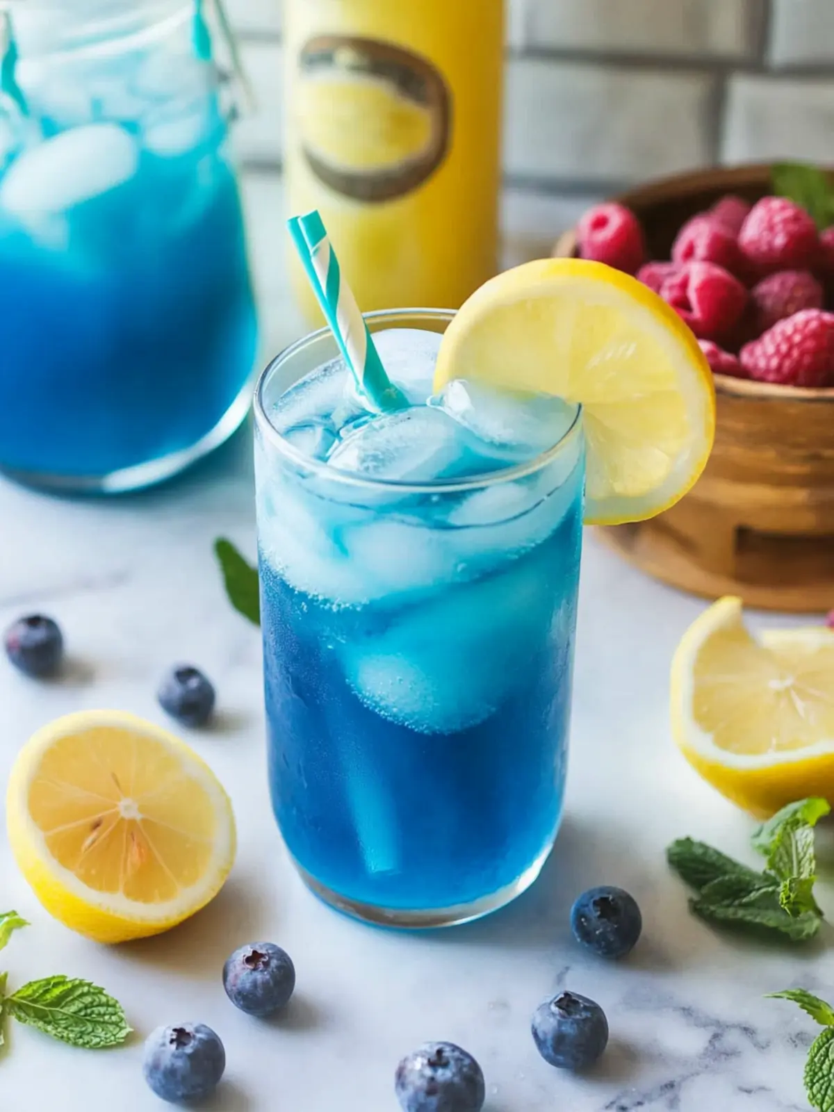 Sweet and Tangy Blue Raspberry Lemonade for Hot Summer Days 3 Blue Raspberry Lemonade