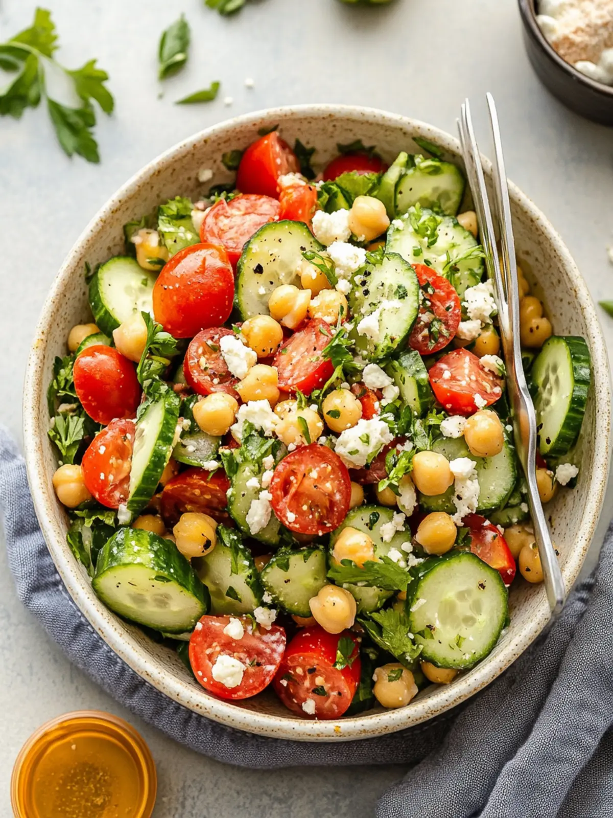 Refreshing Mediterranean Cucumber Chickpea Salad That Wows 4 Mediterranean Cucumber Chickpea Salad