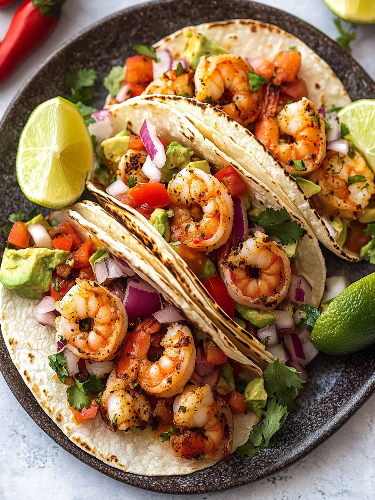 Savory Shrimp Tacos with Creamy Lime Sauce for Quick Dinners 4 Shrimp Tacos