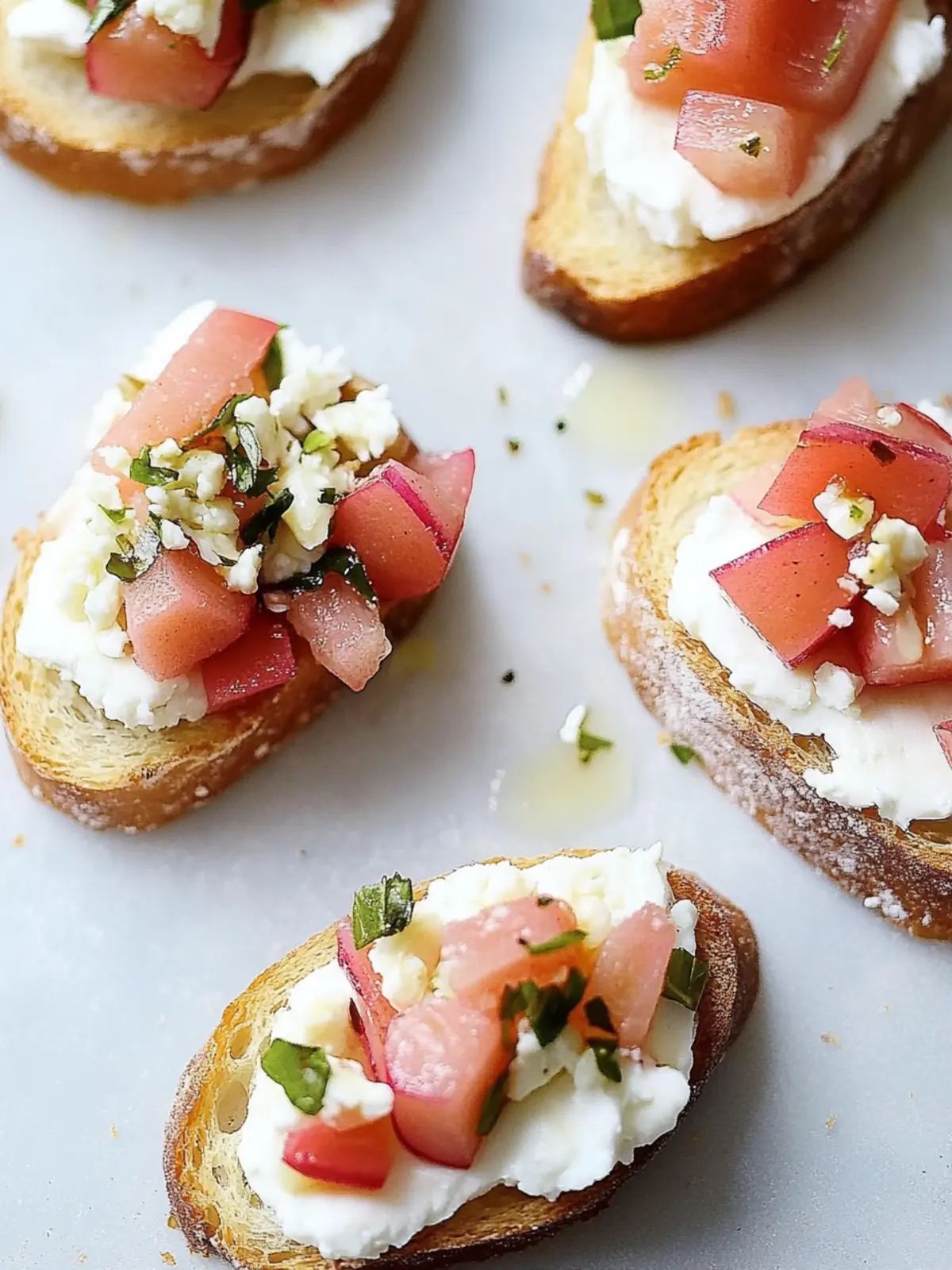 Rhubarb Goat Cheese Crostini: A Sweet-Savory Delight 4 rhubarb goat cheese crostini