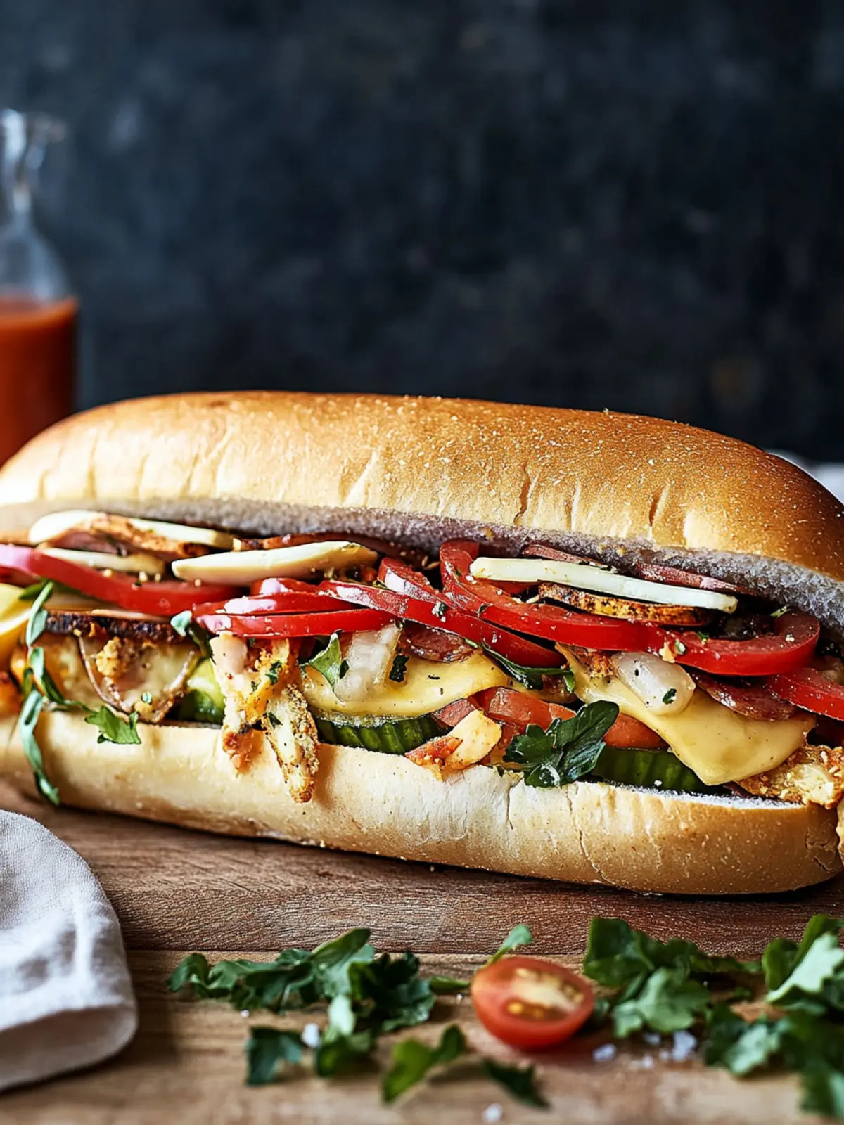 Irresistible Vegetarian Italian Sub Packed with Flavorful Veggies 2 Vegetarian Italian Sub