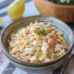 Tasty Crab Pasta Salad with Lighter Greek Yogurt Dressing 9 Crab Pasta Salad