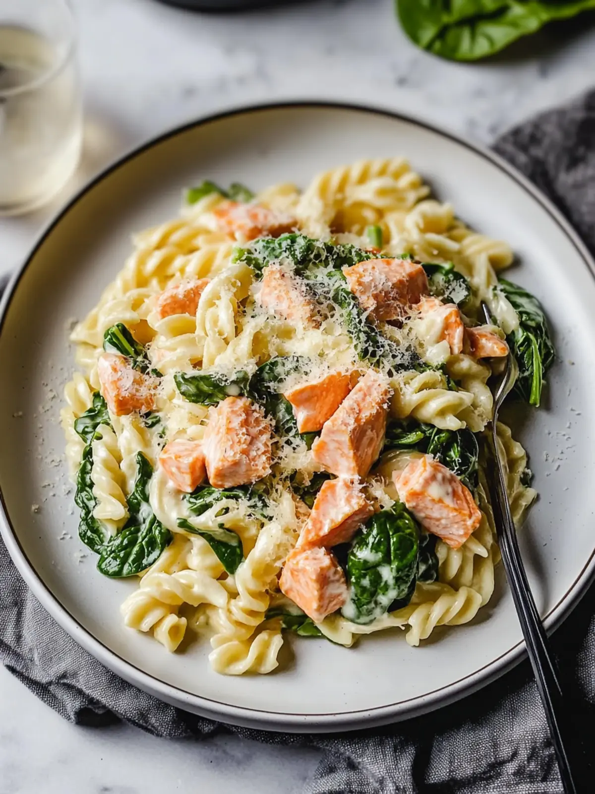 Creamy Spinach Salmon Pasta: Quick Healthy Delight at Home 3 Spinach Salmon Pasta
