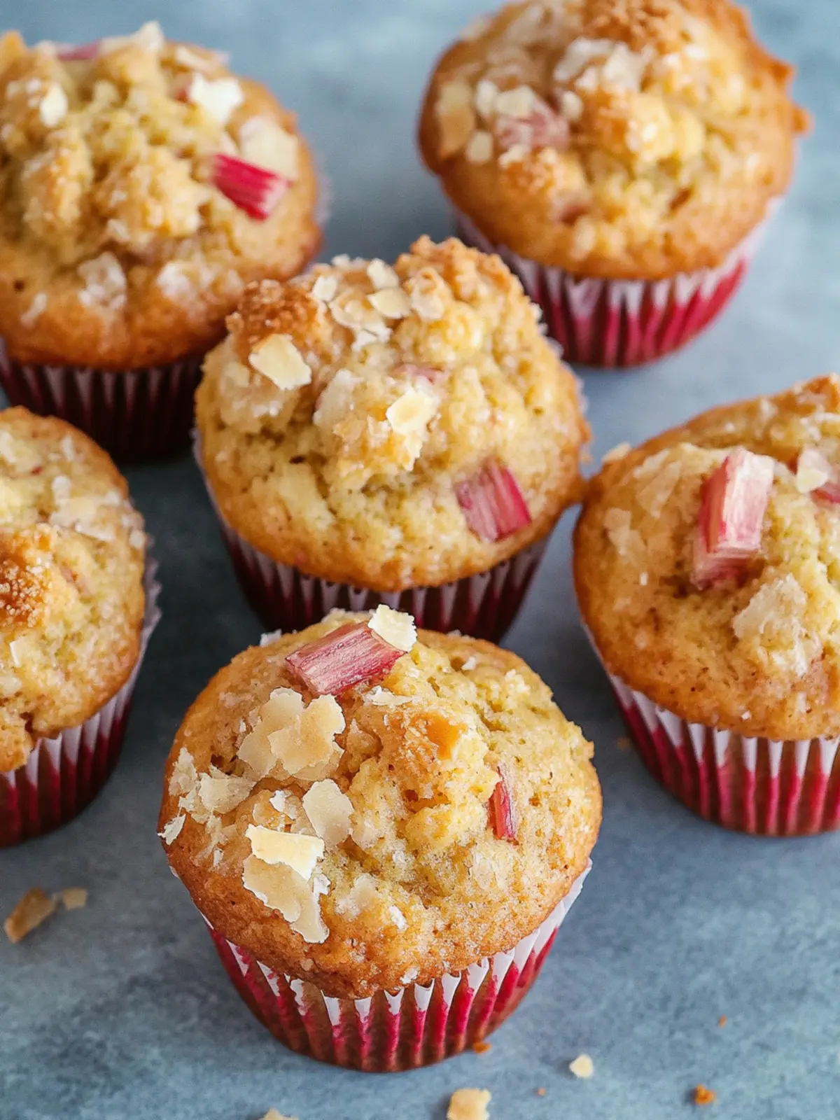 Irresistible Healthy Rhubarb Muffins (Weight Watchers Friendly) 4 Healthy Rhubarb Muffins (Weight Watchers Friendly)