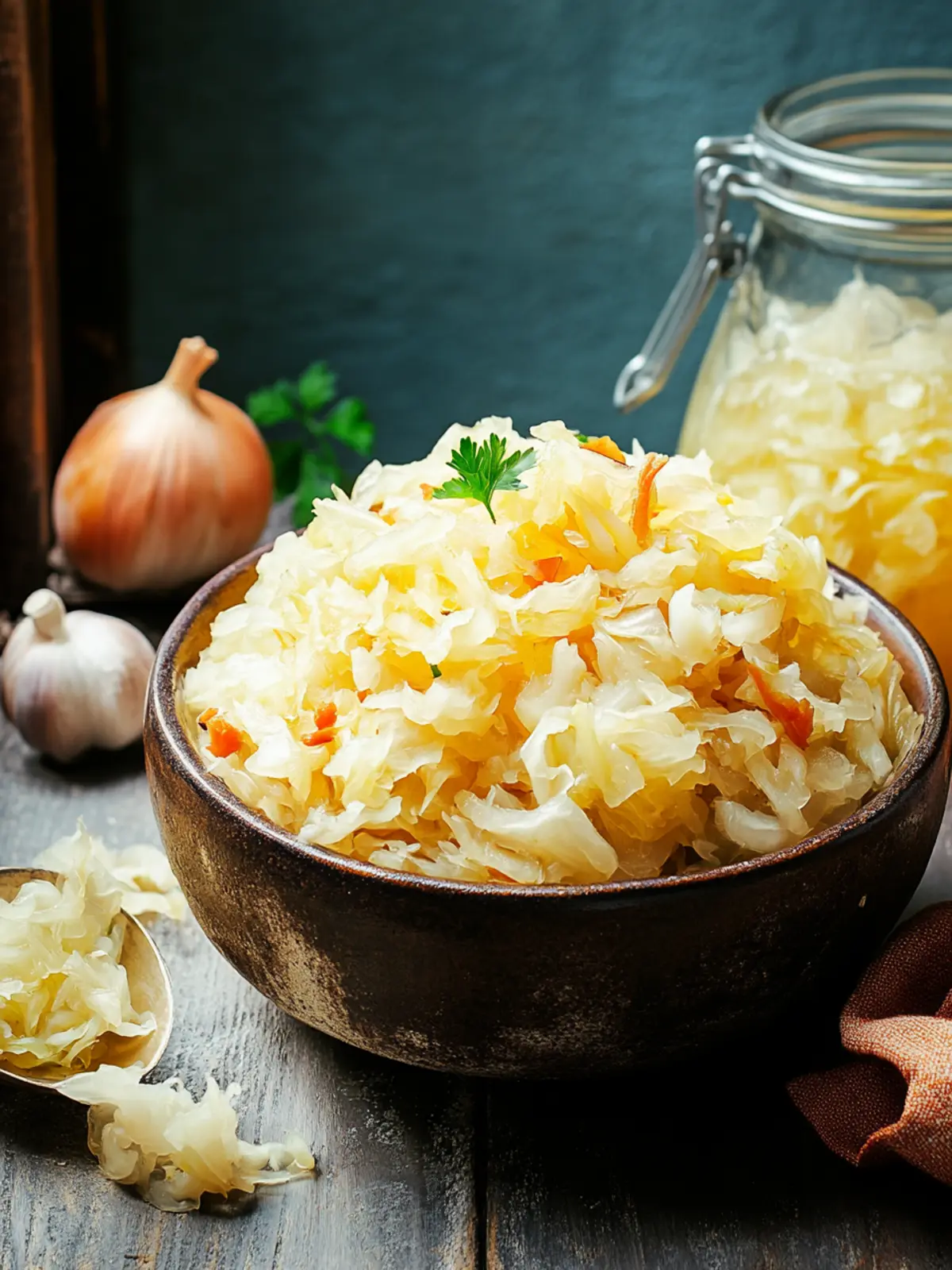 German Sauerkraut: Easy Fermented Cabbage for Gut Health 2 German Sauerkraut (Fermented Cabbage)