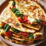 Tomato, Basil, Feta Omelet Quesadilla for Epic Breakfast Vibes 6 Tomato, Basil, Feta Omelet Quesadilla