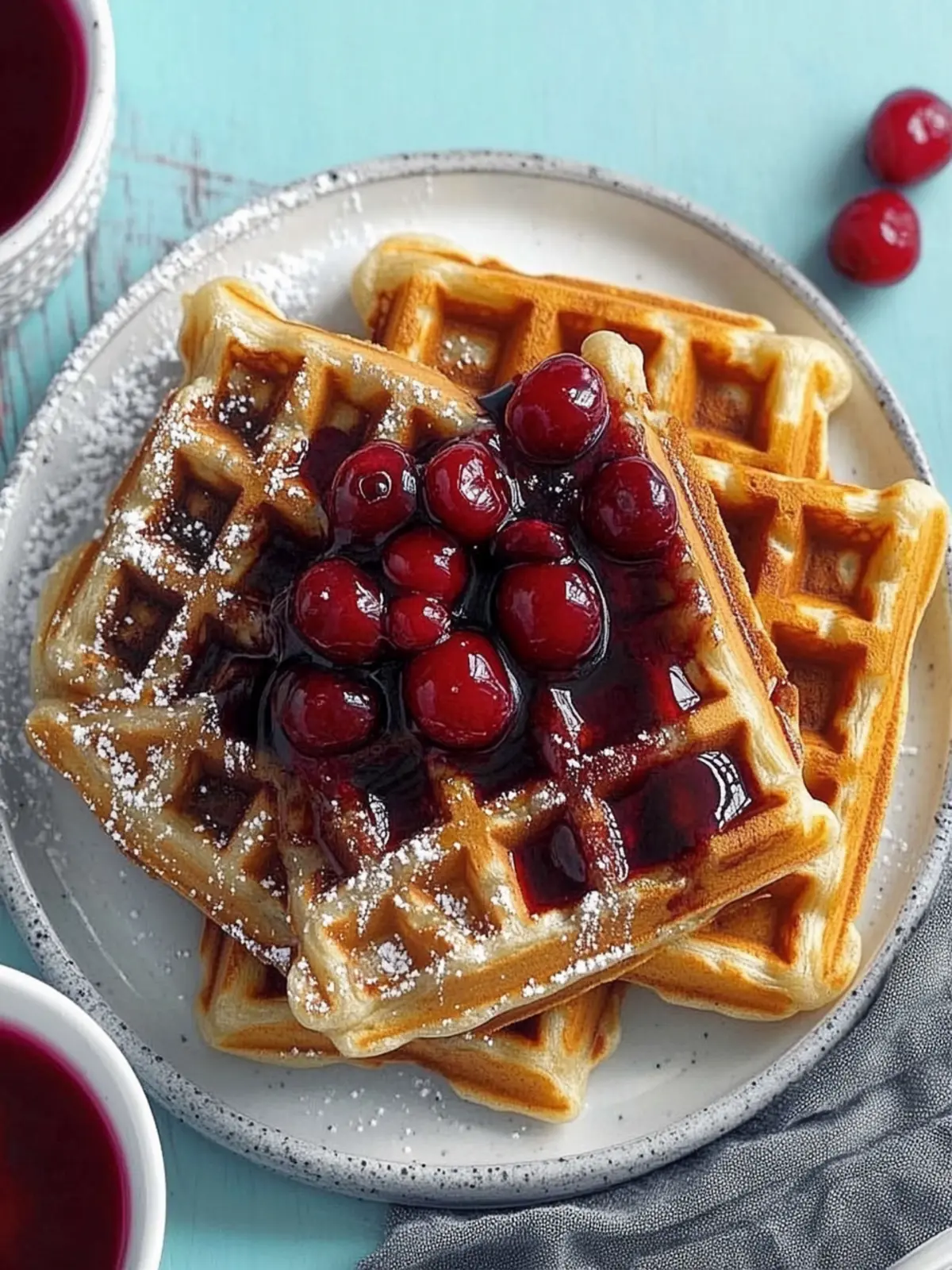 Cherry Chip Waffles with Cherry Syrup: Your New Breakfast Obsession 3 Cherry Chip Waffles with Cherry Syrup