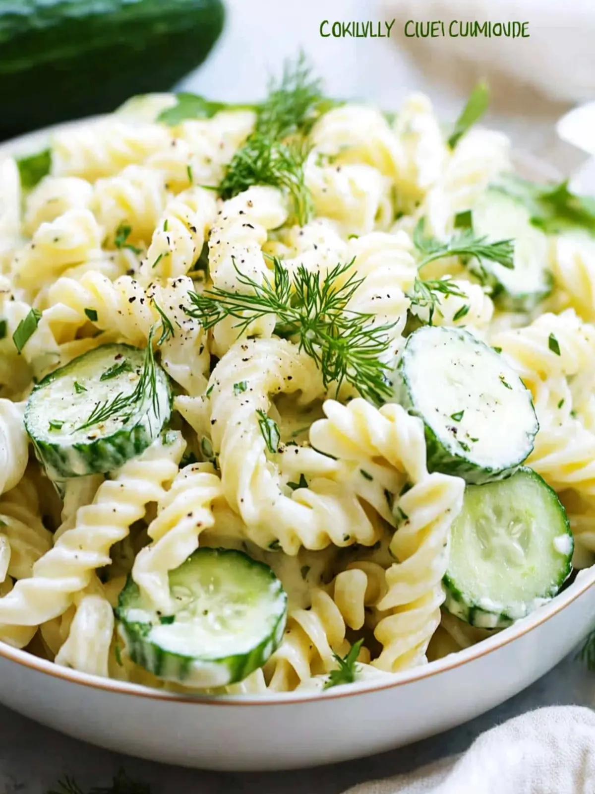 Creamy Cucumber Pasta Salad Perfect for Summer Gatherings 4 Creamy Cucumber Pasta Salad