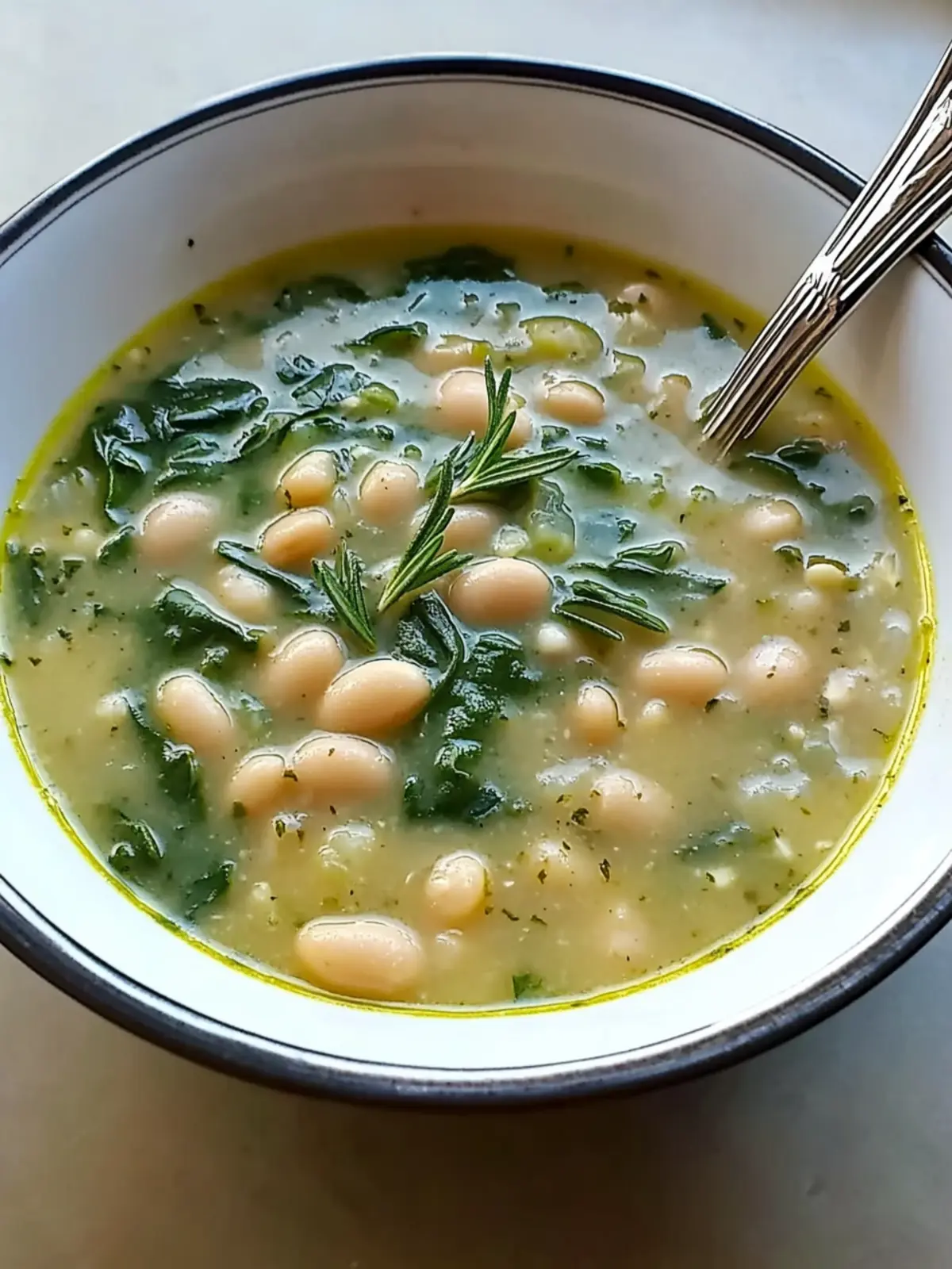 Delicious Hearty White Bean and Spinach Soup Recipe You’ll Love 5 Hearty White Bean and Spinach Soup with Rosemary and Garlic Recipe