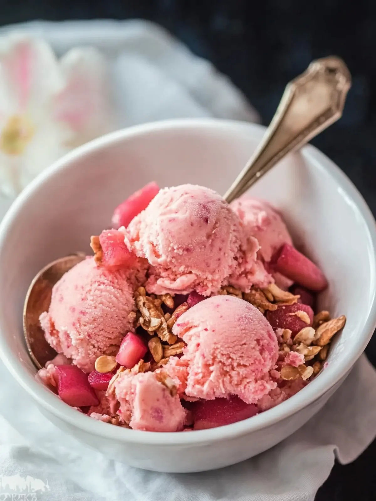 Creamy No Churn Rhubarb Ice Cream for Easy Warm Days 4 No Churn Rhubarb Ice Cream