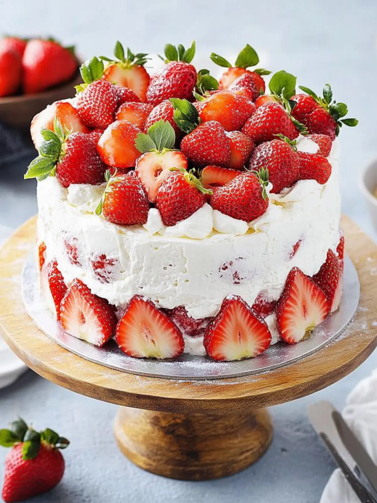 Strawberry Mascarpone Cake: A Slice of Summer Bliss 4 Strawberry Mascarpone Cake