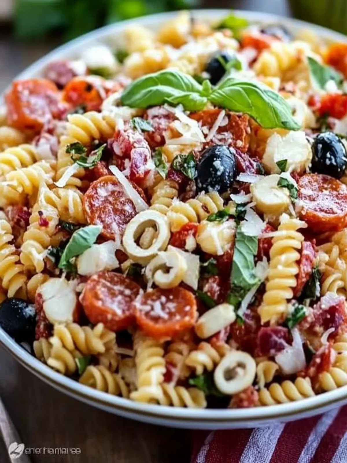 Deliciously Refreshing Pizza Pasta Salad for Your Summer BBQ 2 Pizza Pasta Salad