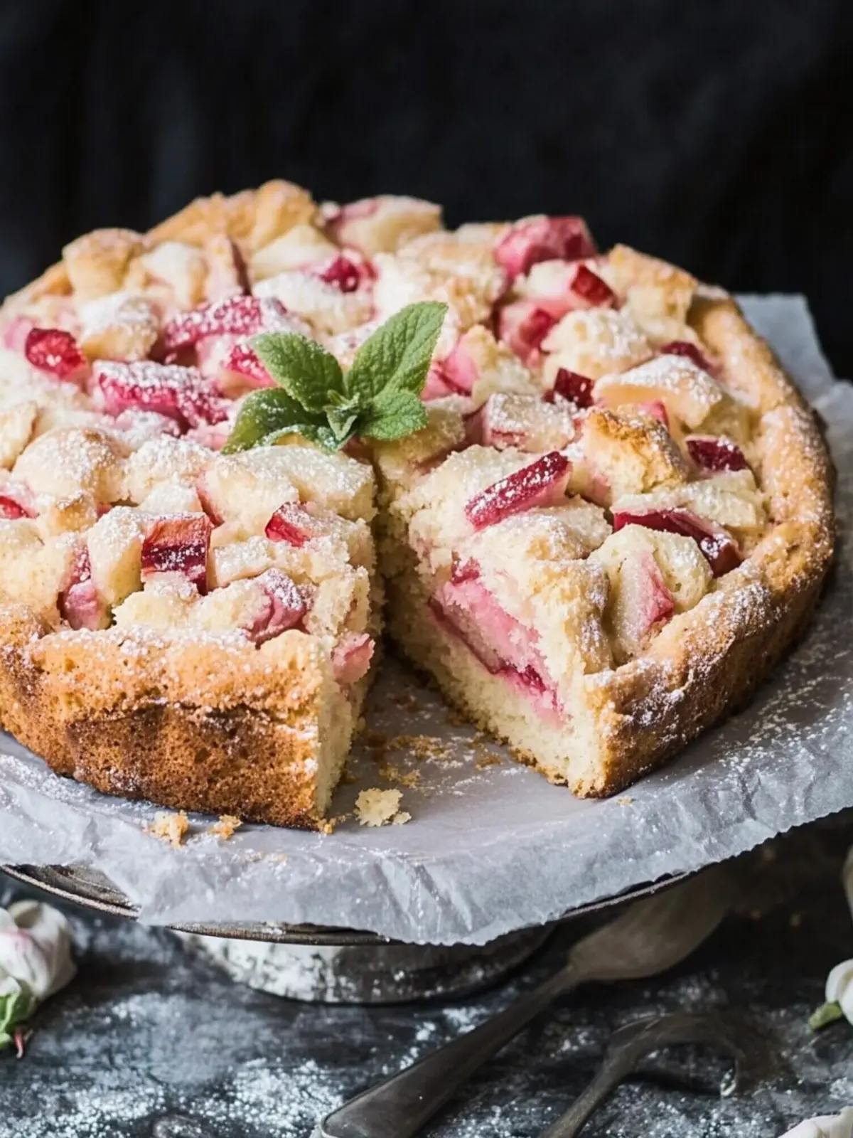 Deliciously Easy Rhubarb Cake That's Perfect for Any Occasion 2 Easy Rhubarb Cake