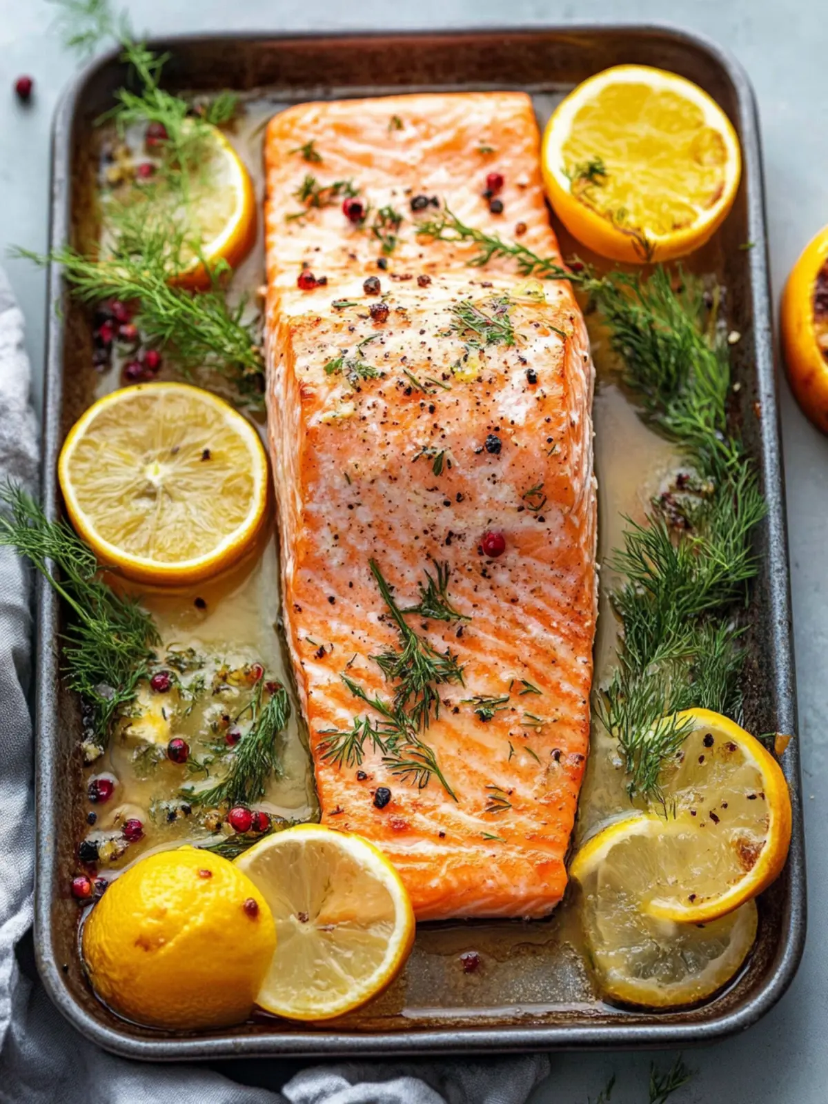 Savory Baked Salmon with Garlic Butter and Fresh Lemon 2 Baked Salmon