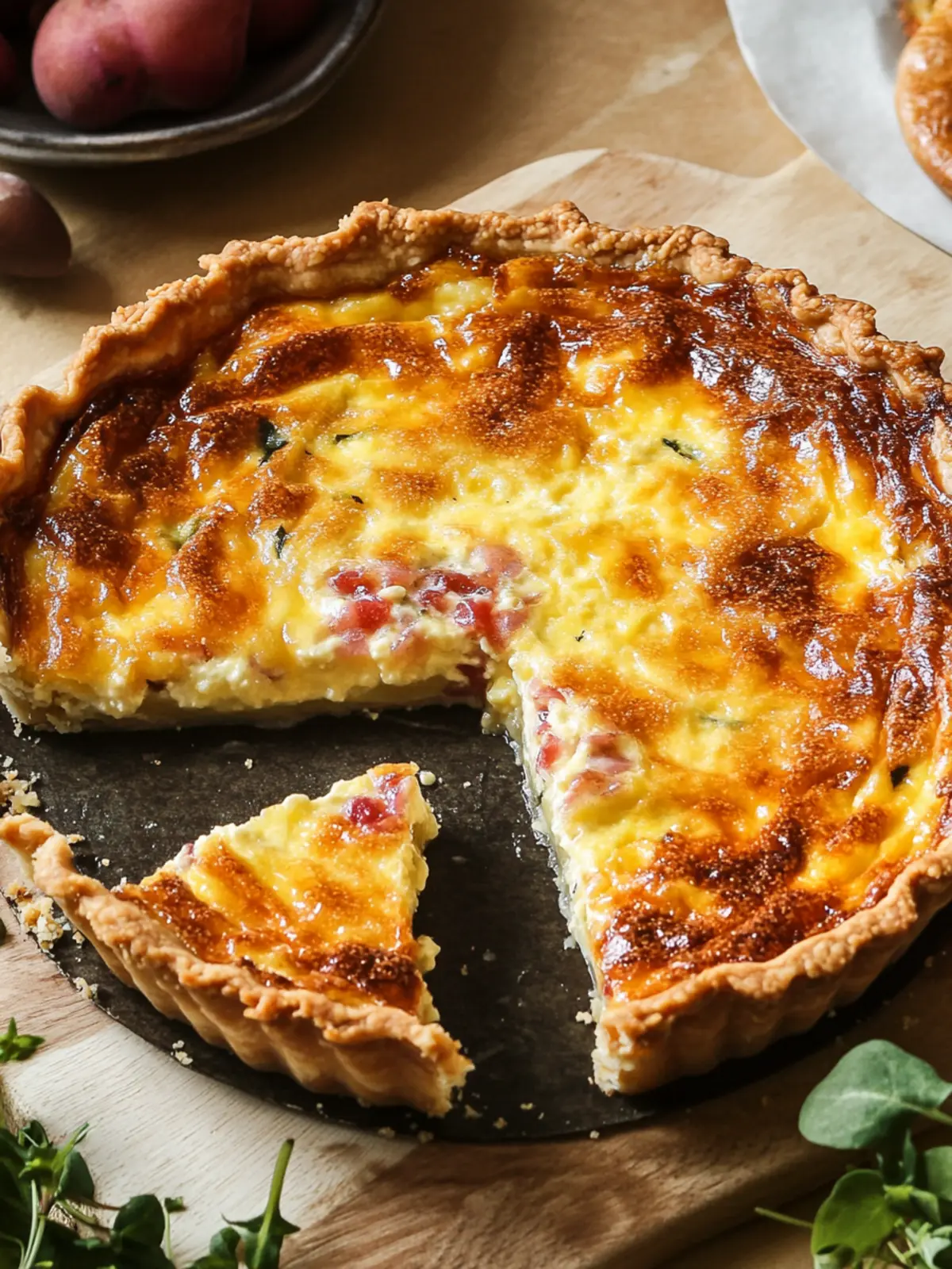Delicious French Quiche Lorraine: Your Perfect Savory Tart! 2 French Quiche Lorraine (Savory Tart)