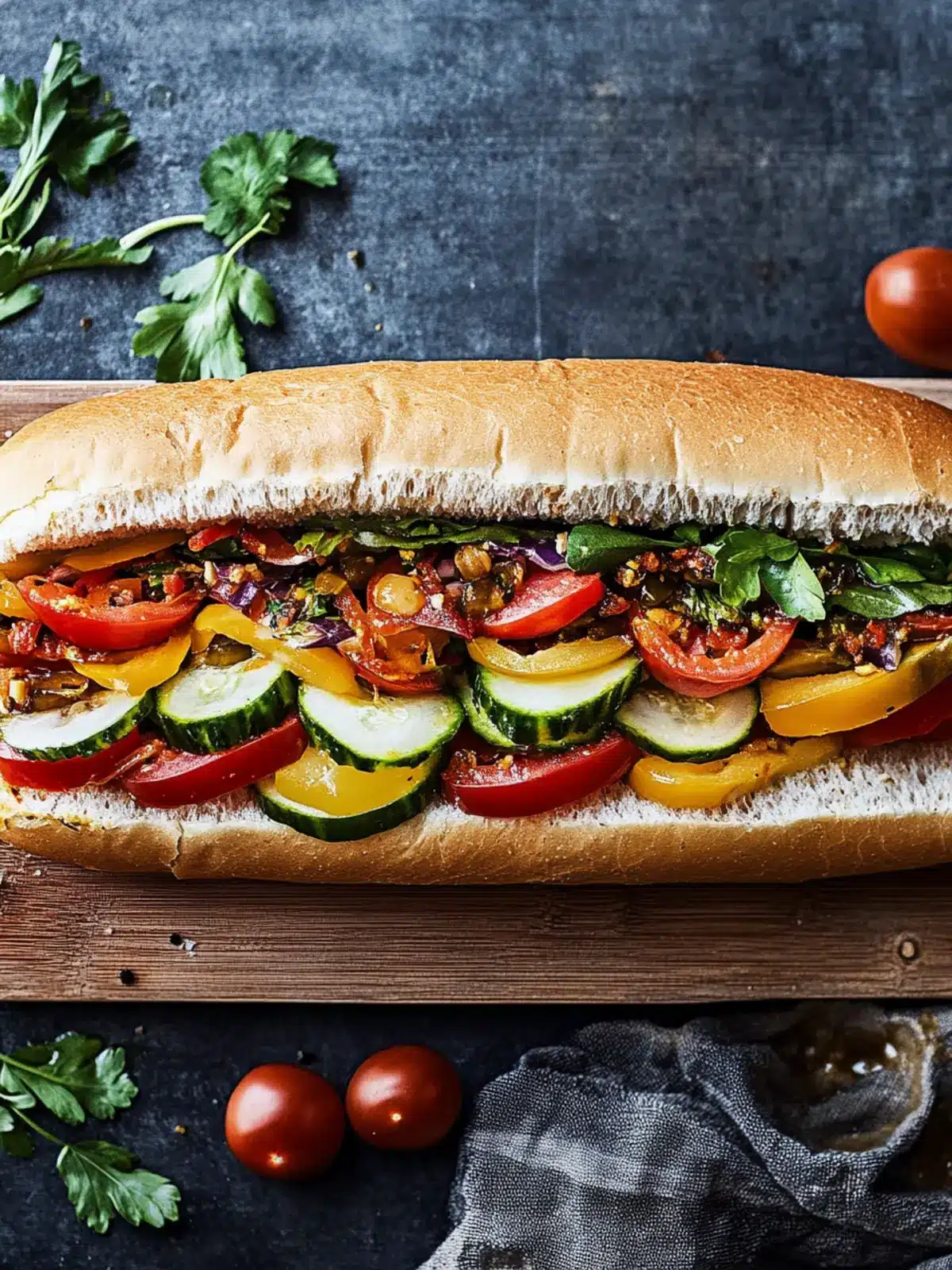 Irresistible Vegetarian Italian Sub Packed with Flavorful Veggies 5 Vegetarian Italian Sub