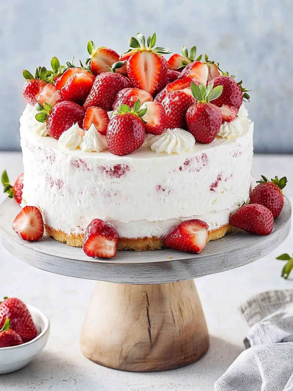 Strawberry Mascarpone Cake: A Slice of Summer Bliss 3 Strawberry Mascarpone Cake