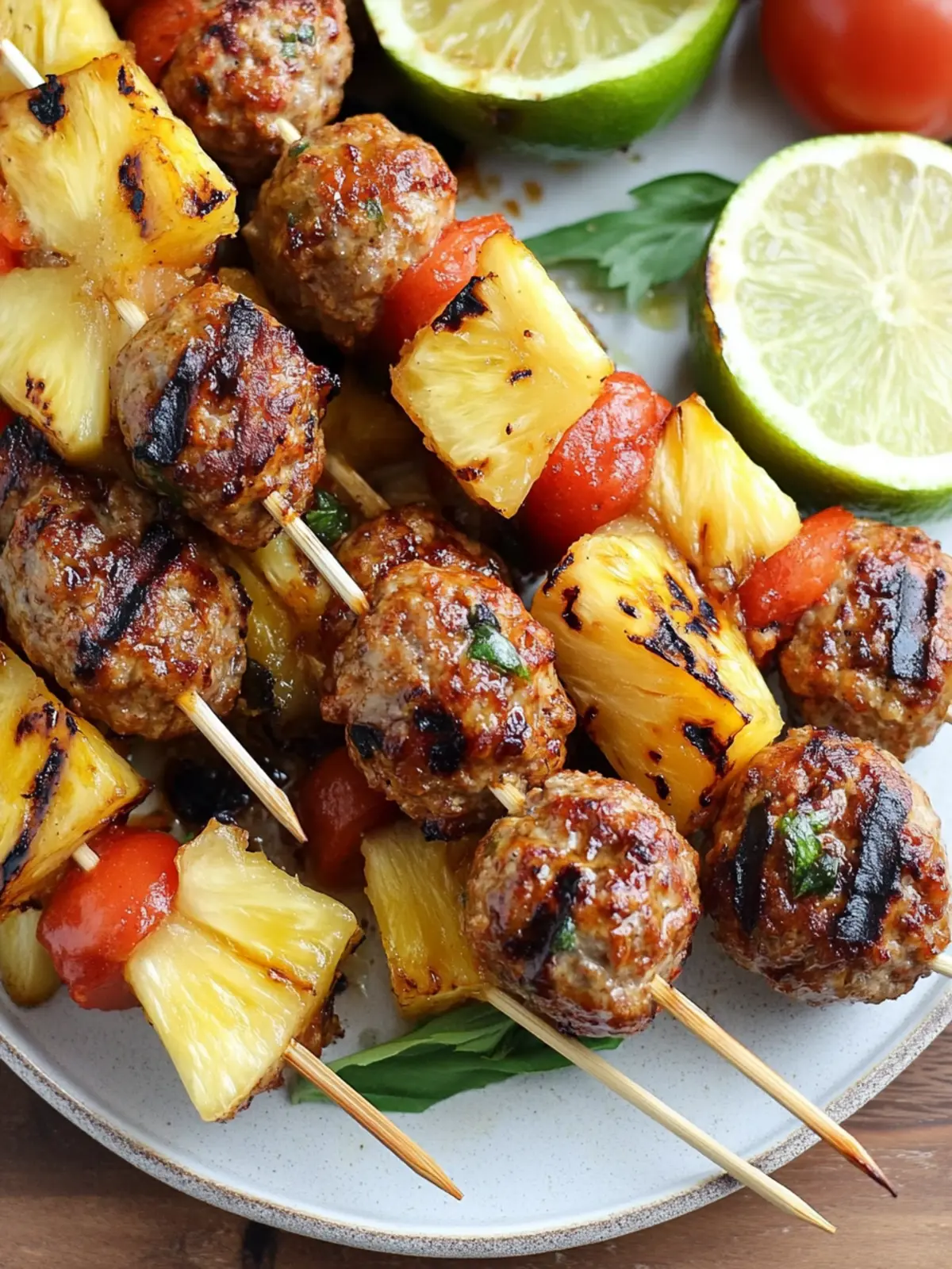Savor Summer with Easy Grilled Pineapple Meatball Skewers 3 Easy Grilled Pineapple Meatball Skewers