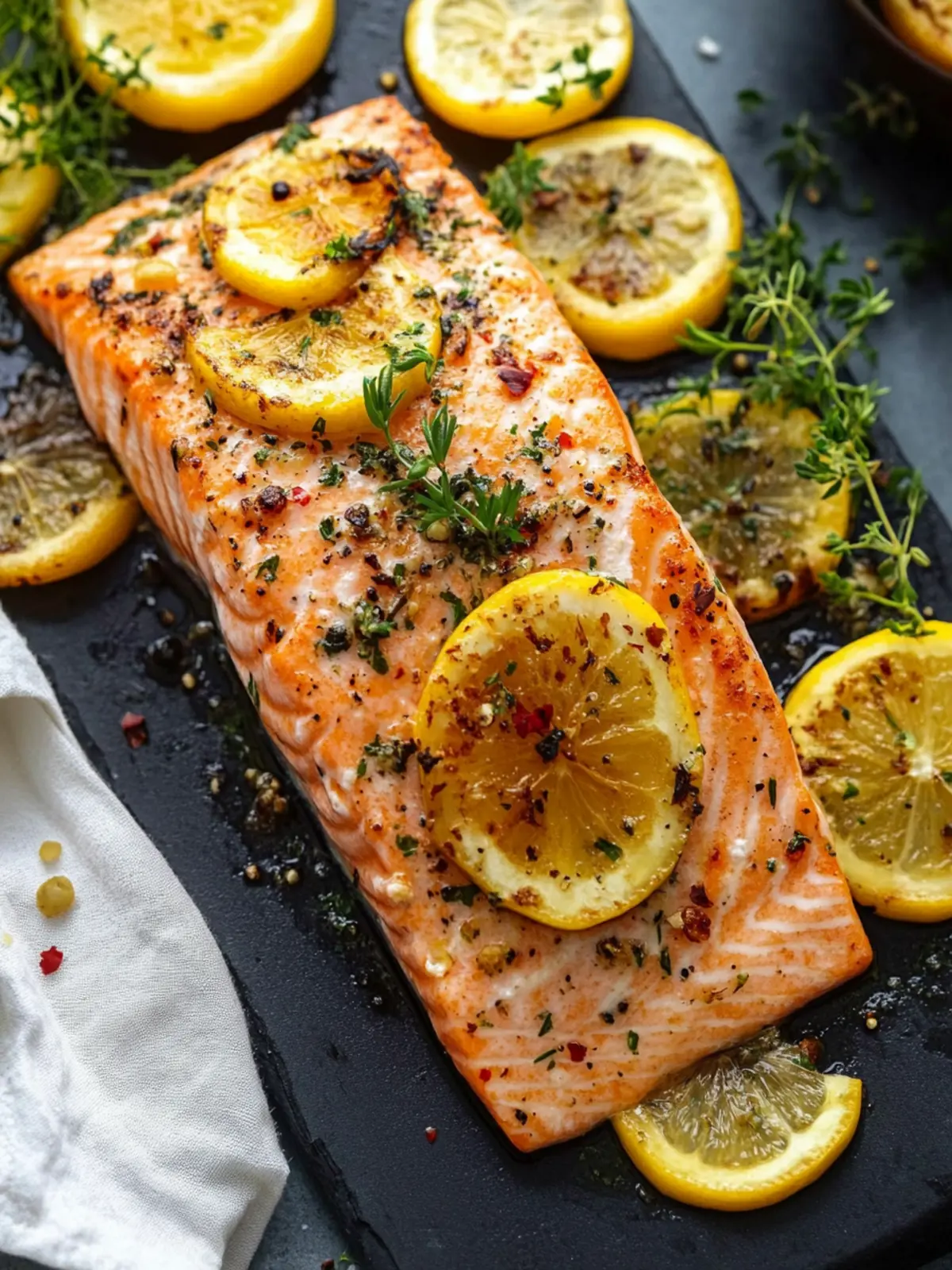 Savory Baked Salmon with Garlic Butter and Fresh Lemon 3 Baked Salmon