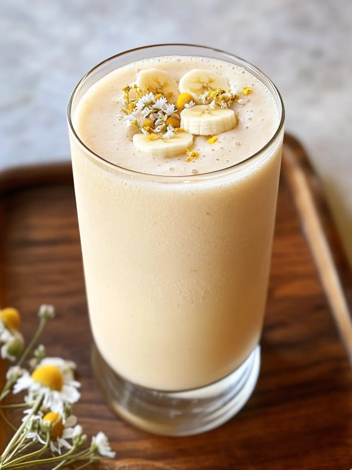 Banana Chamomile Tea Smoothie for Blissful Relaxation 4 Banana Chamomile Tea Smoothie